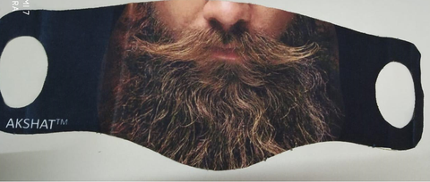 3D Mask for men - Beard Style