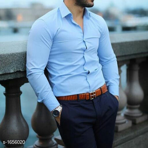 Trendy Mens Casual Cotton Slim Fit Shirts