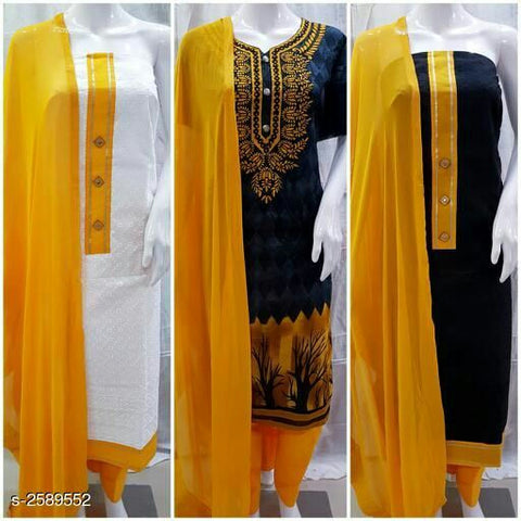 Divine Trendy Chikankari Cotton Suits & Dress Materials