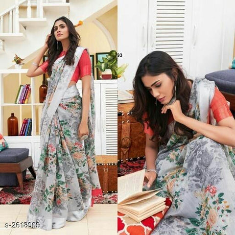 Ethinic Cotton women's silk saree