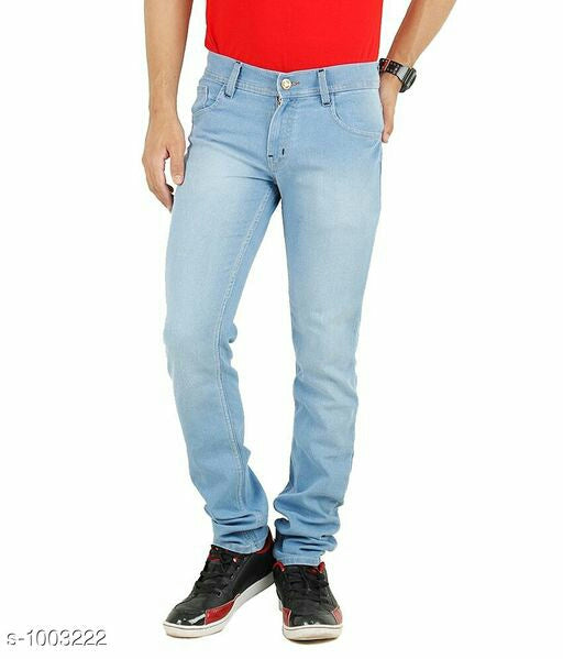 Men's Stylish Denim Solid Men's Jeans