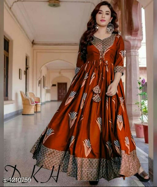 Elegant Rayon Printed Kurtis 