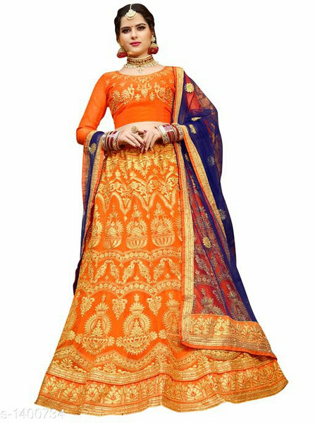 Alisha Ethnic Net Lehengas