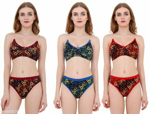 Fancy Ladies Rayon Lingerie Sets