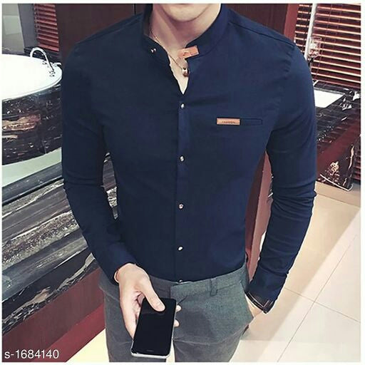 Elite Men Designer Cotton Solid Shirts