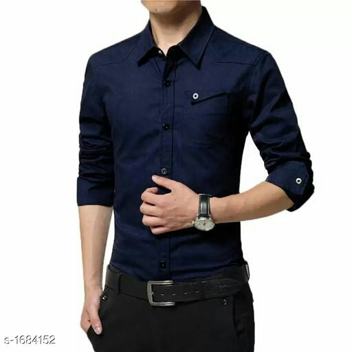 Elite Men Designer Cotton Solid Shirts