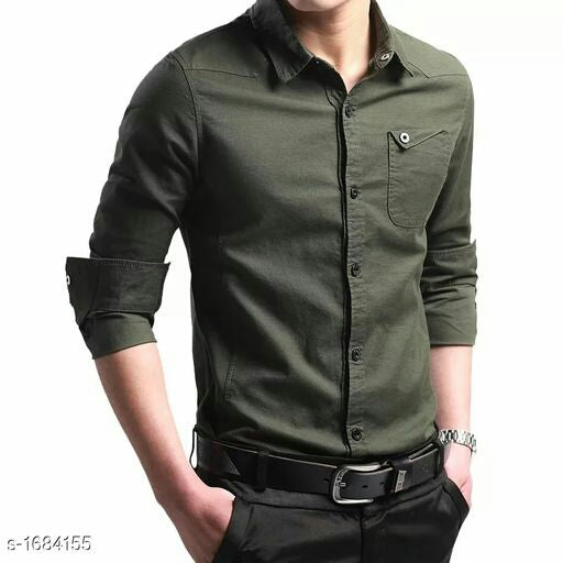 Elite Men Designer Cotton Solid Shirts