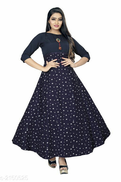 Trendy American Crepe Women's Gown
