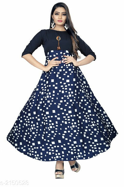Trendy American Crepe Women's Gown