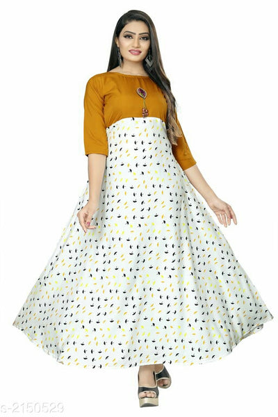 Trendy American Crepe Women's Gown