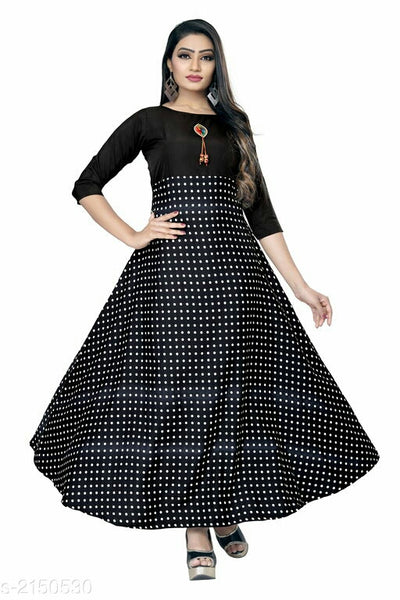 Trendy American Crepe Women's Gown