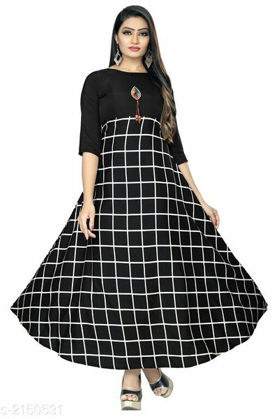 Trendy American Crepe Women's Gown