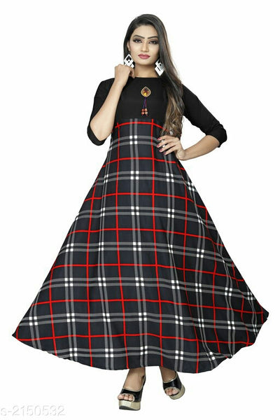 Trendy American Crepe Women's Gown