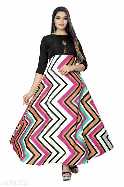 Trendy American Crepe Women's Gown