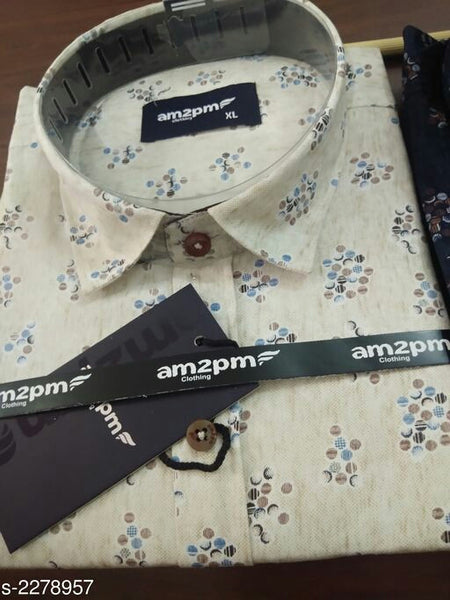 Divine Elegant Cotton Men's Printed Shirts