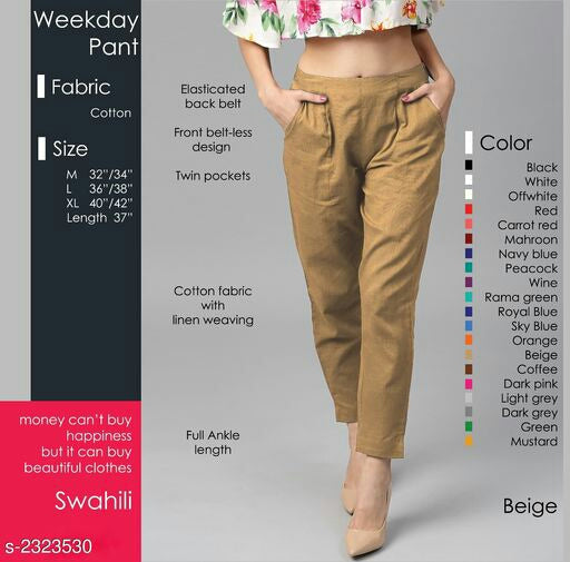 Classy Cotton Womens Pants