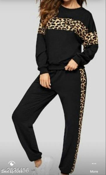 Trendy Cotton Blend Women's Top & Bottom Sets