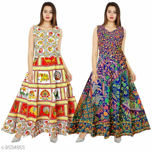 Jivika Cotton Printed Women's Dresses