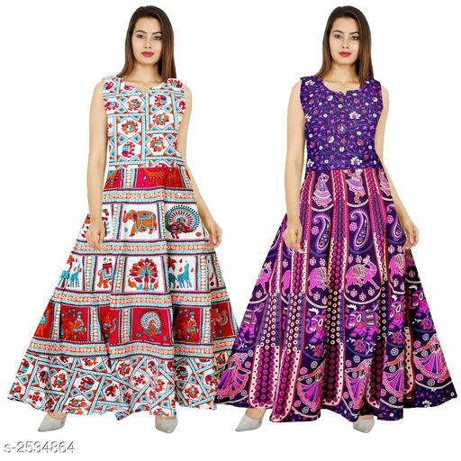 Jivika Cotton Printed Women's Dresses