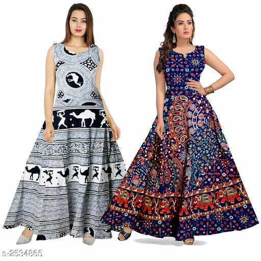 Jivika Cotton Printed Women's Dresses