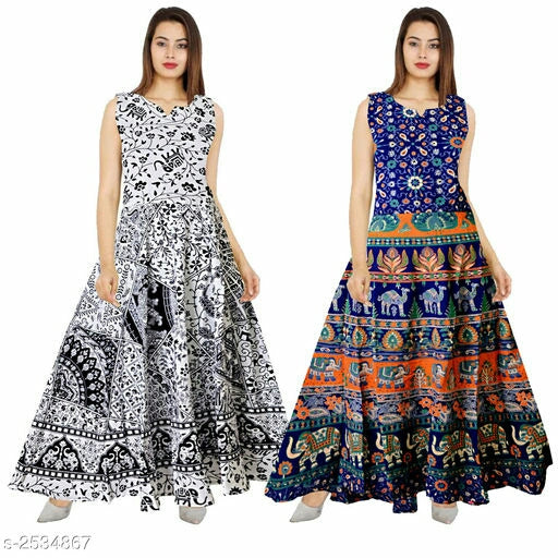 Jivika Cotton Printed Women's Dresses