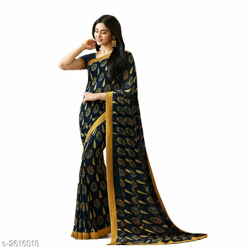 Havva Minimalist Crepe Cotton Saree