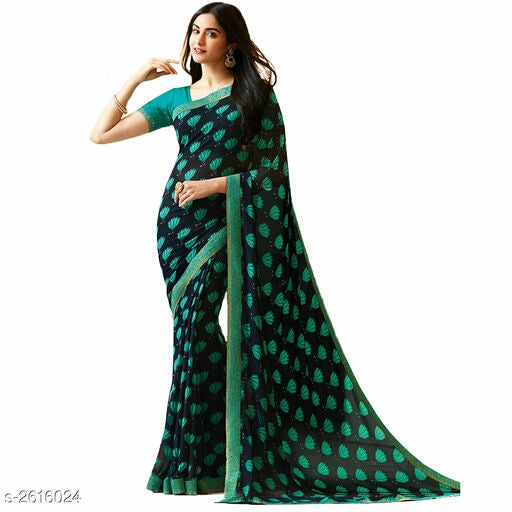 Havva Minimalist Crepe Cotton Saree