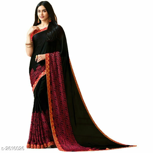 Havva Minimalist Crepe Cotton Saree