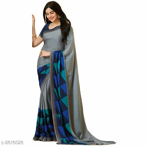 Havva Minimalist Crepe Cotton Saree