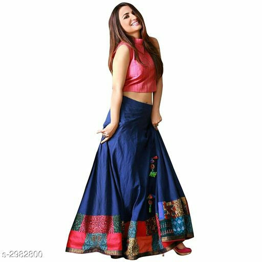 Divine Elegant Taffeta Silk Digital Printed Lehengas