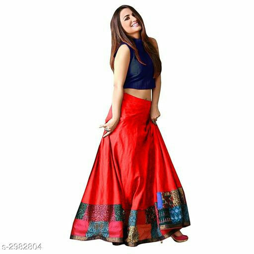 Divine Elegant Taffeta Silk Digital Printed Lehengas