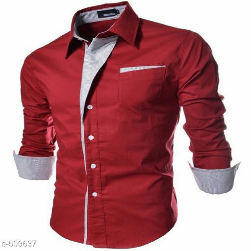 Men's Partywear Satin Cotton Casual Shirts