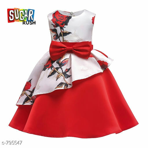 Stylo Kids Elegant Poly Cotton Girls Dresses