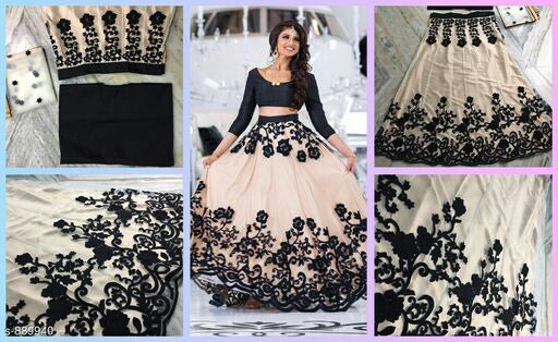 Hiba Lovely Net Embroidered Lehengas