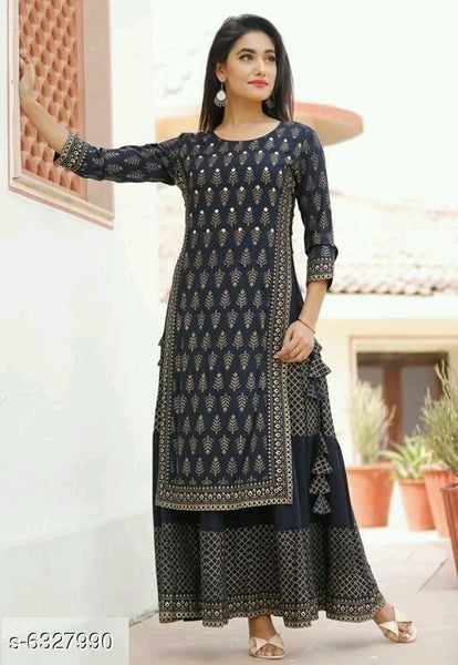 Attractive Women's Double Layered Kurti