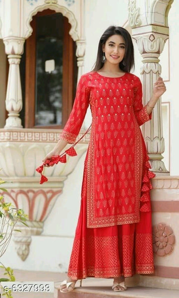 Attractive Women's Double Layered Kurti